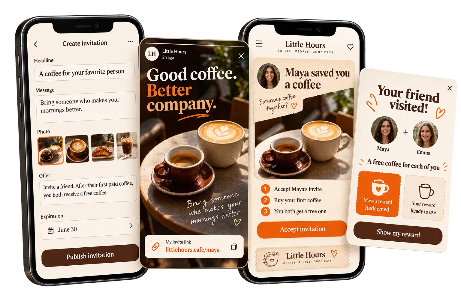 Marketing & Audience Growth app interface concept