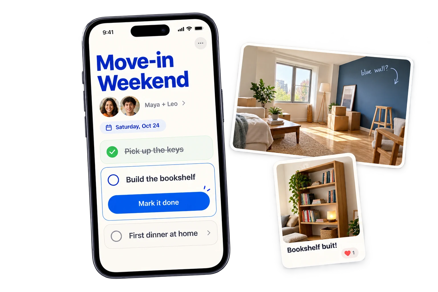 Tasks & Projects app interface concept